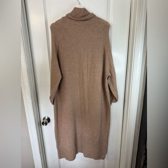 NWT J. Crew Women’s Heather Mushroom Tan Half-Zip Sweater Dress - Size XXL - Picture 5 of 9